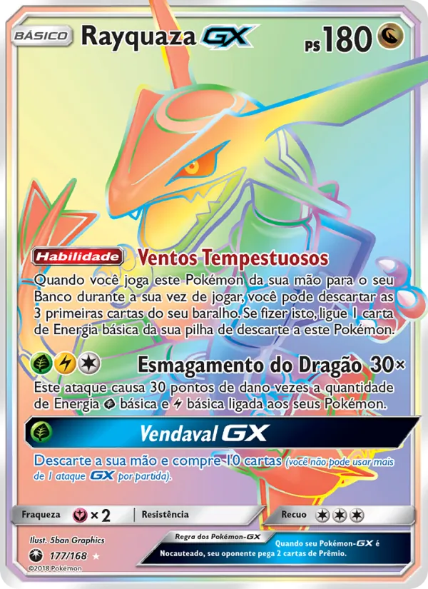 Rayquaza GX Tempestade Celestial 177/168