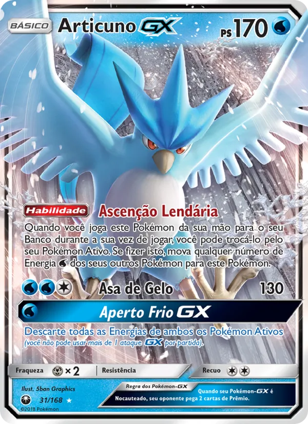 Articuno GX Tempestade Celestial 31/168