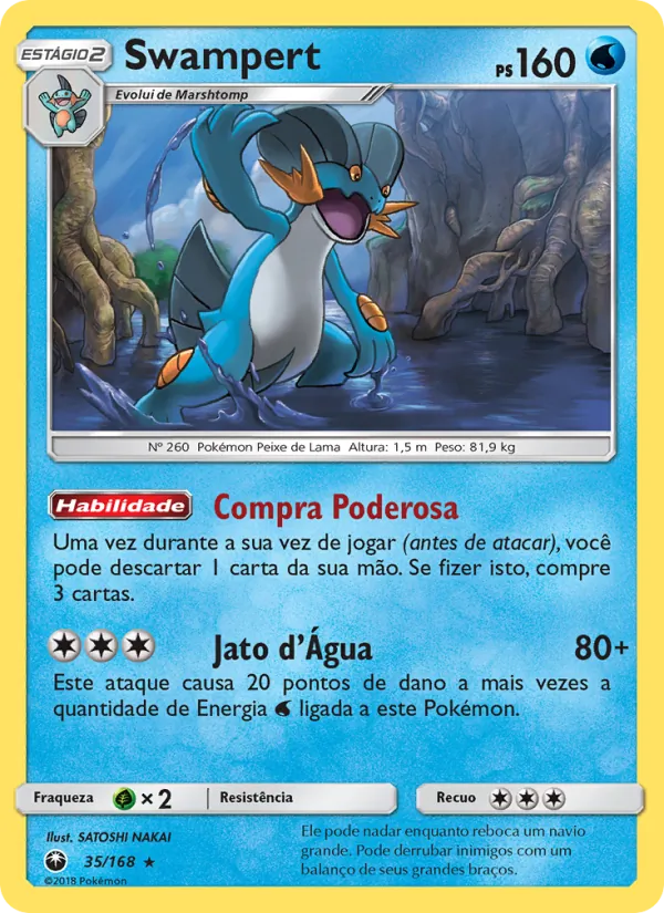 Swampert Tempestade Celestial 35/168