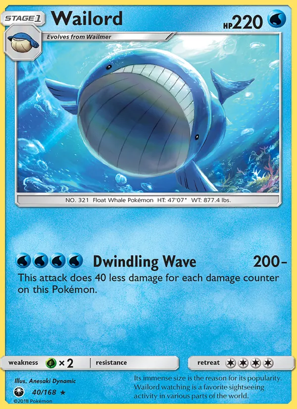 Wailord Celestial Storm 40/168