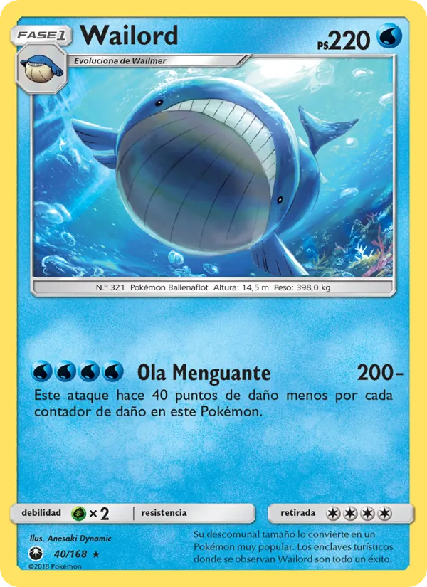 Wailord Tormenta Celestial 40/168
