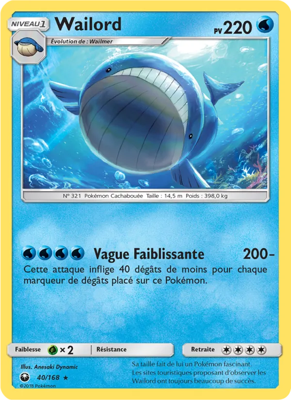 Wailord Tempête Céleste 40/168