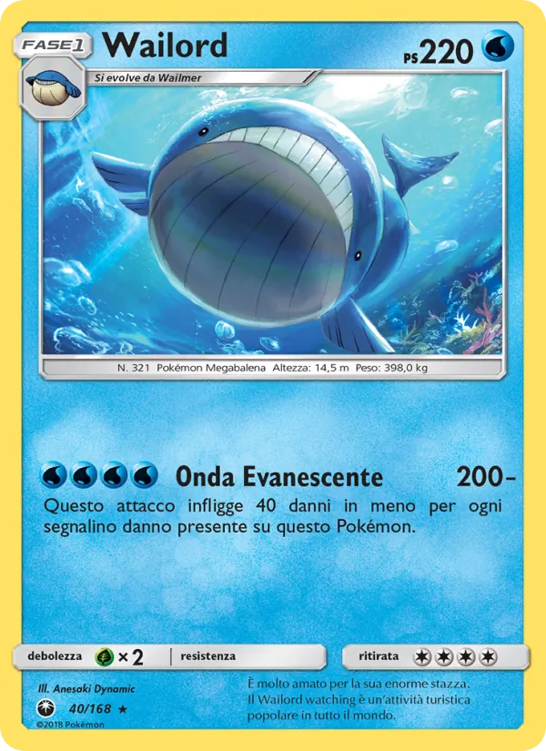 Wailord Tempesta Astrale 40/168