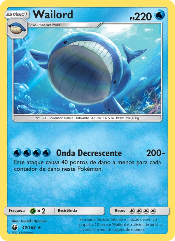 Wailord Tempestade Celestial 40/168