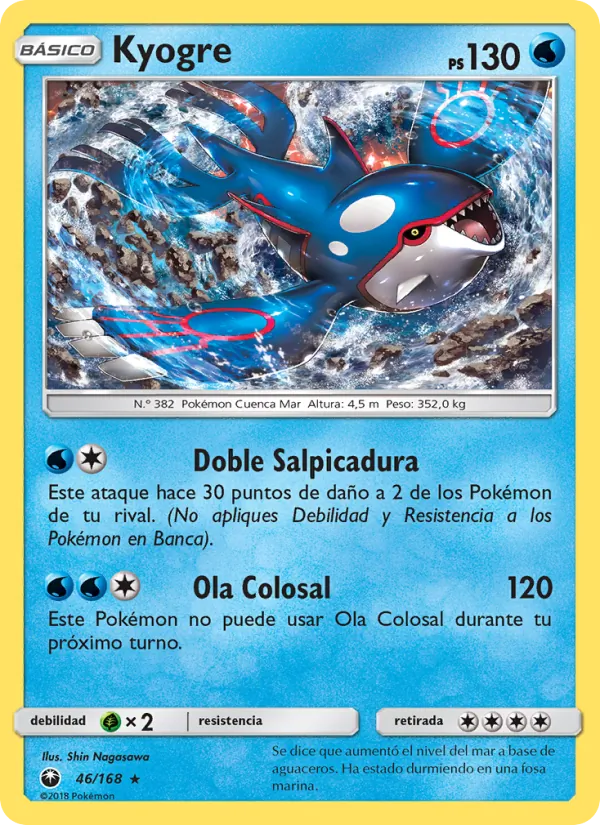 Kyogre Tormenta Celestial 46/168