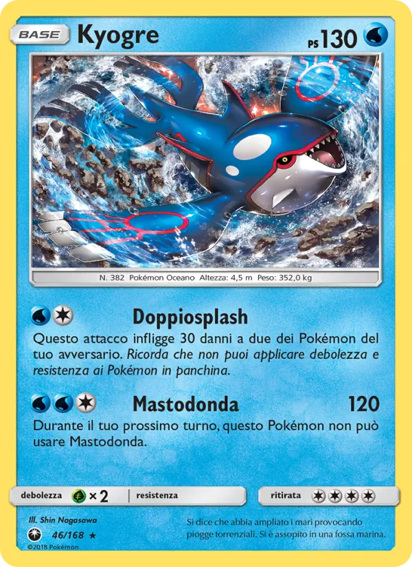 Kyogre Tempesta Astrale 46/168