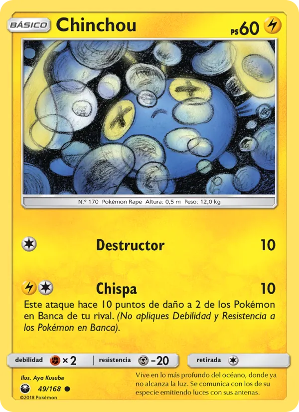 Chinchou Tormenta Celestial 49/168