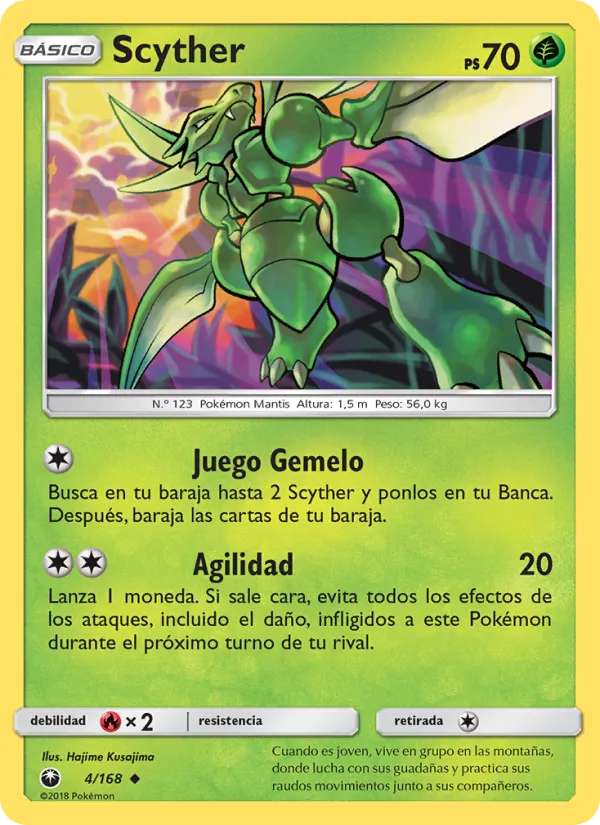 Scyther Tormenta Celestial 4/168