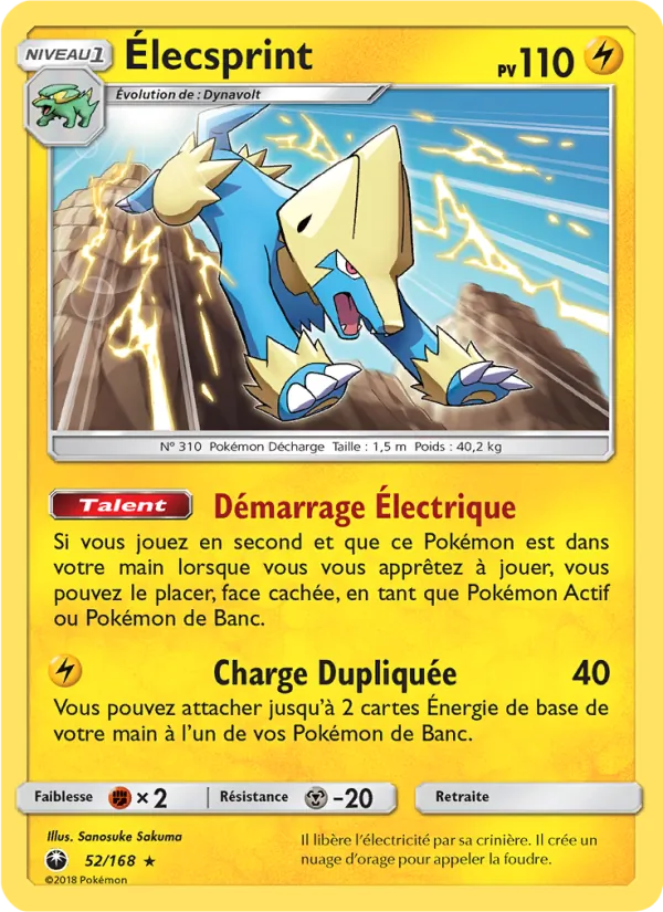 Élecsprint Tempête Céleste 52/168