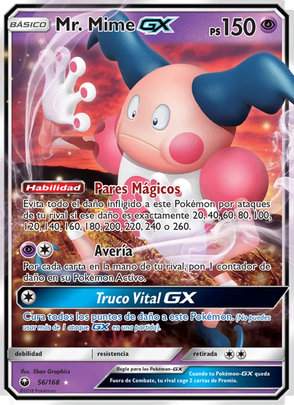 Mr. Mime GX Tormenta Celestial 56/168