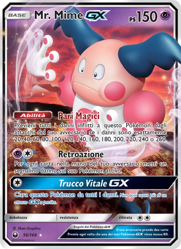 Mr. Mime GX Tempesta Astrale 56/168