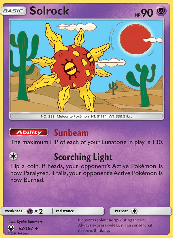 Solrock Celestial Storm 62/168