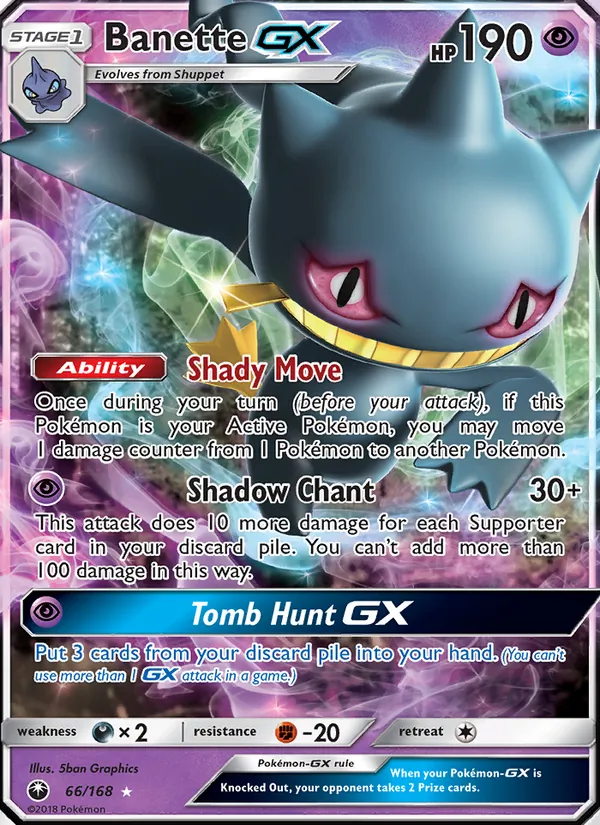 Banette GX Celestial Storm 66/168