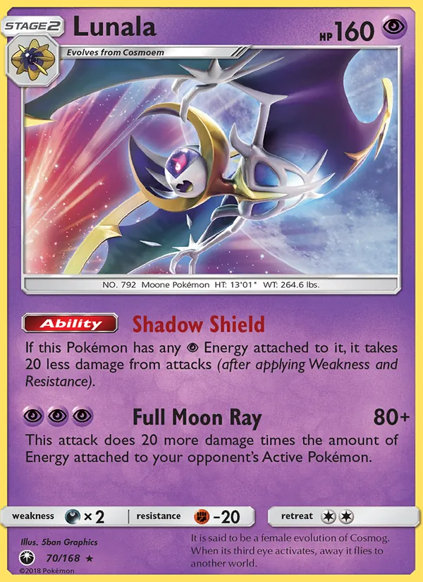 Lunala Celestial Storm 70/168