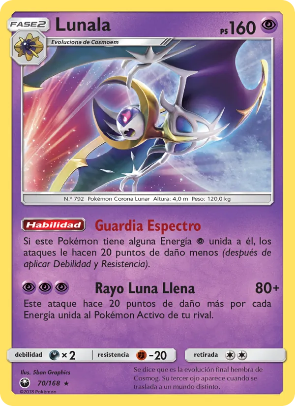 Lunala Tormenta Celestial 70/168
