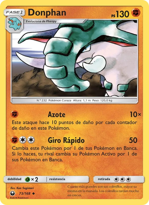 Donphan Tormenta Celestial 73/168