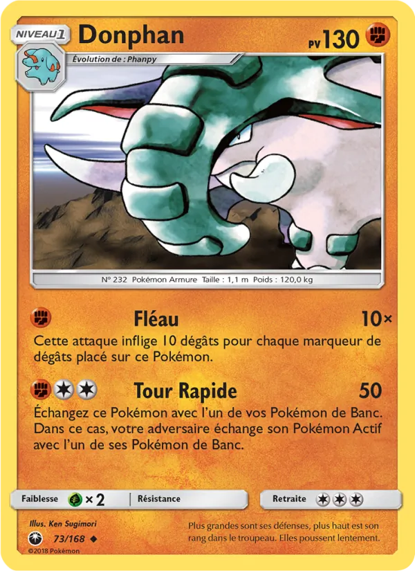 Donphan Tempête Céleste 73/168