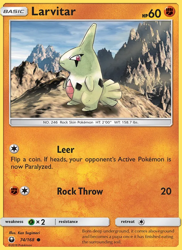 Larvitar Celestial Storm 74/168
