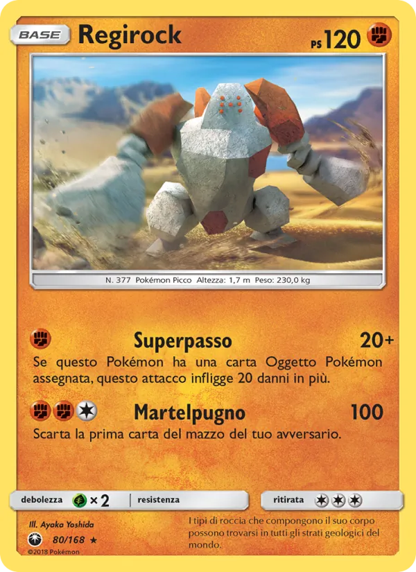 Regirock Tempesta Astrale 80/168