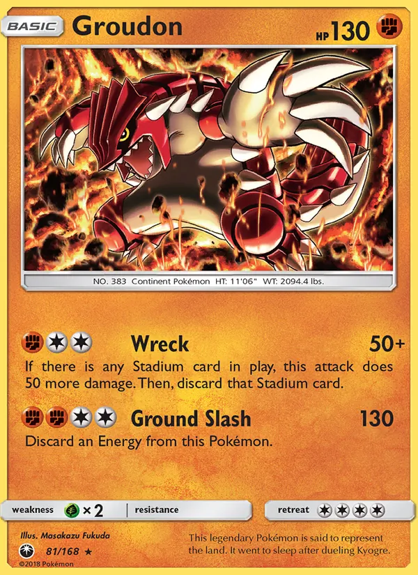 Groudon Celestial Storm 81/168