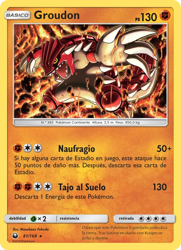 Groudon Tormenta Celestial 81/168