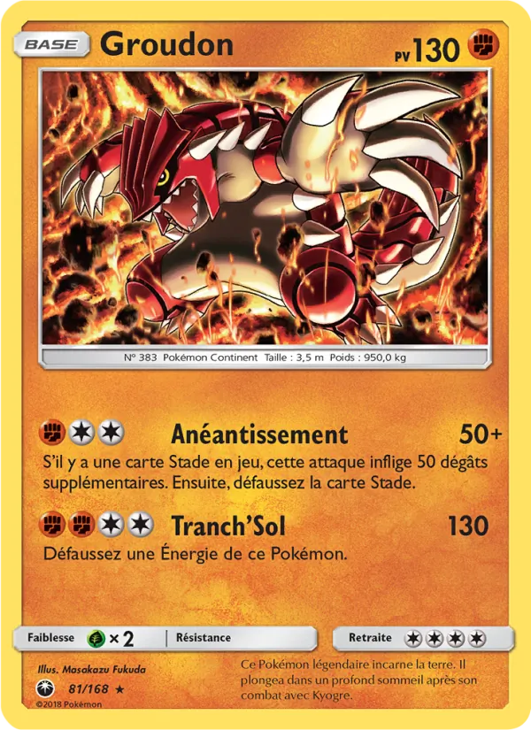 Groudon Tempête Céleste 81/168