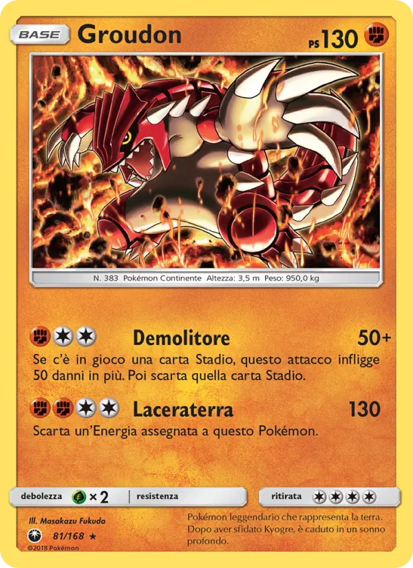Groudon Tempesta Astrale 81/168