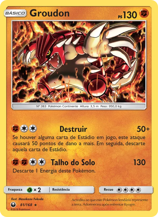 Groudon Tempestade Celestial 81/168
