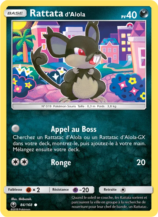 Rattata d’Alola Tempête Céleste 84/168