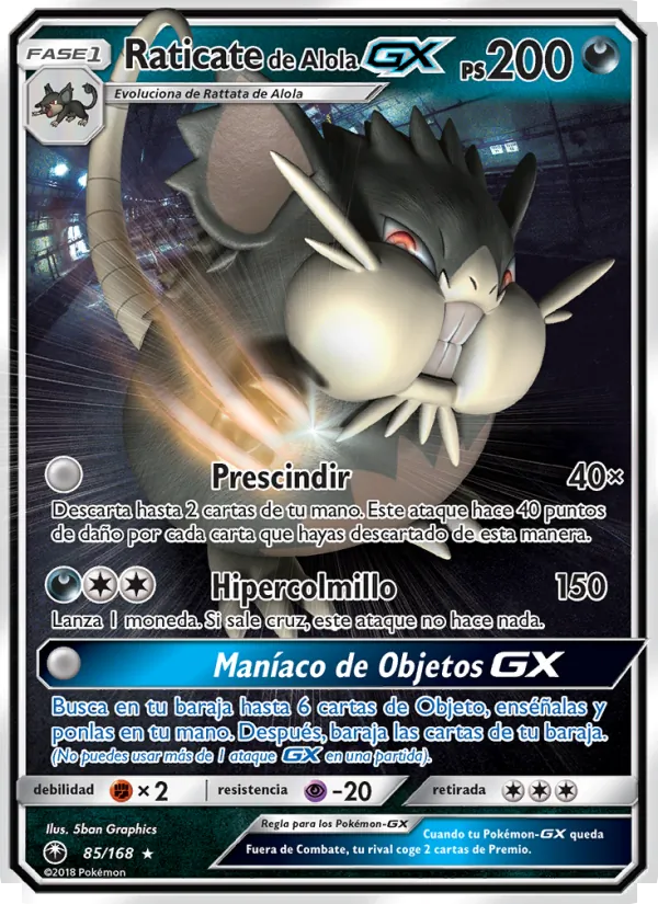 Raticate de Alola GX Tormenta Celestial 85/168