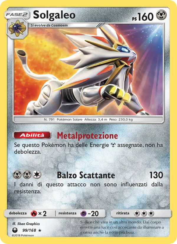 Solgaleo Tempesta Astrale 99/168
