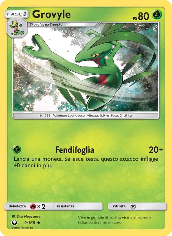 Grovyle Tempesta Astrale 9/168