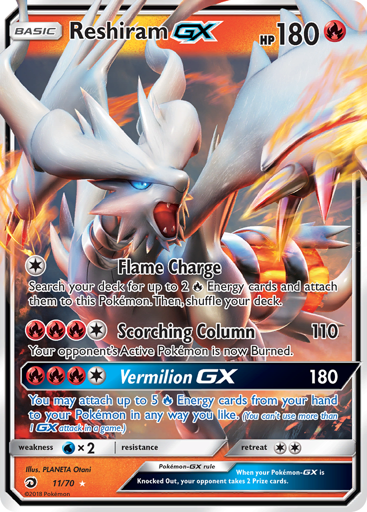 Reshiram GX Dragões Soberanos 11/70