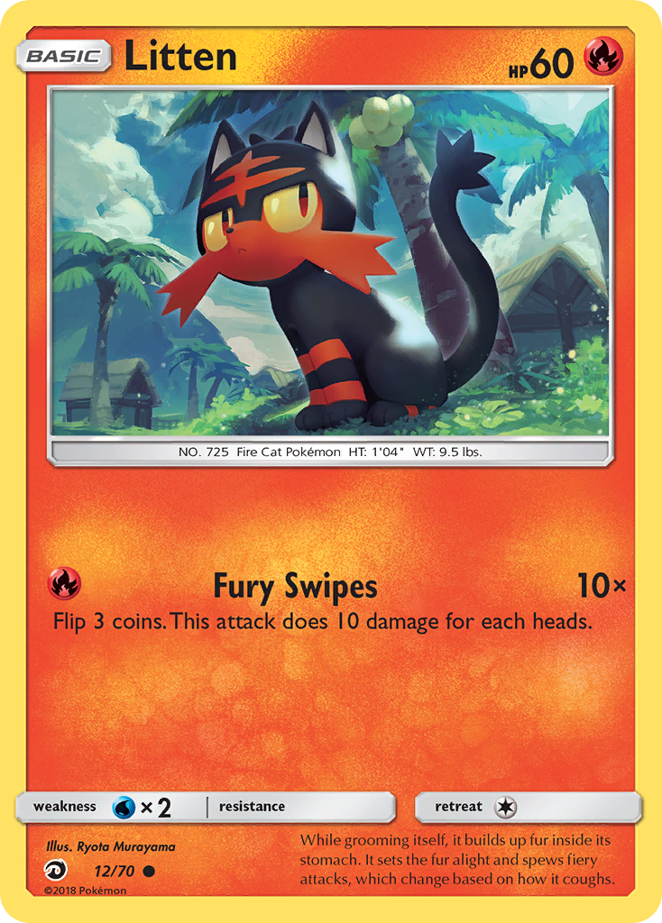 Litten Majestad De Dragones 12/70