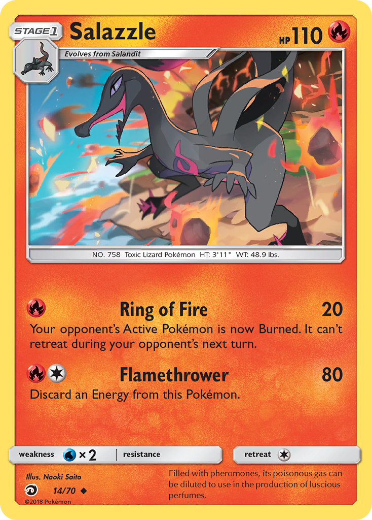 Salazzle Majestad De Dragones 14/70