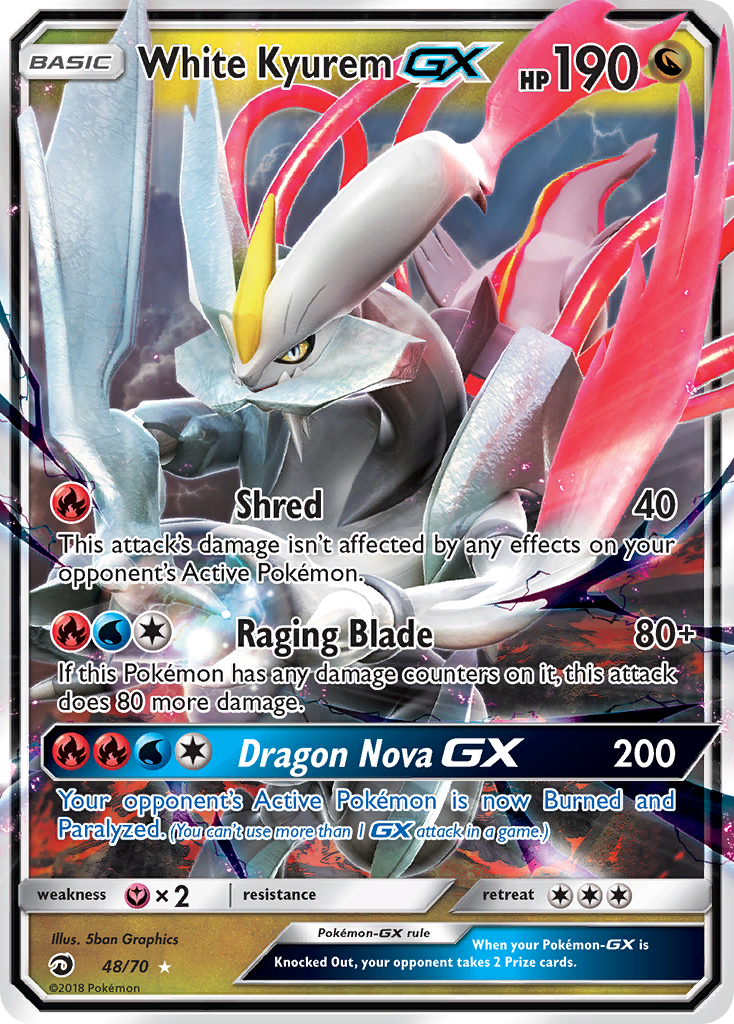 Kyurem Blanco GX Majestad De Dragones 48/70