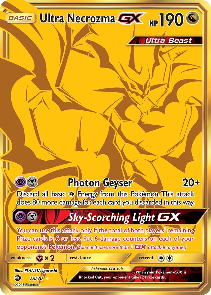 Ultra Necrozma GX Dragões Soberanos 78/70