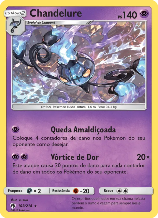 Chandelure Trovões Perdidos 103/214