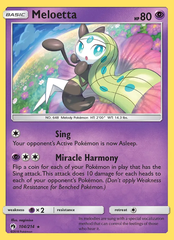 Meloetta Lost Thunder 104/214