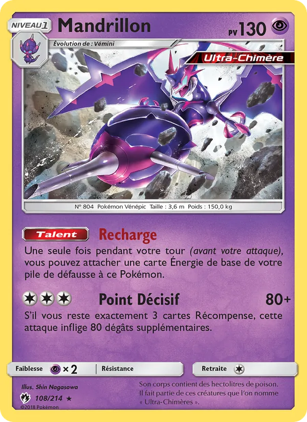Mandrillon Tonnerre Perdu 108/214