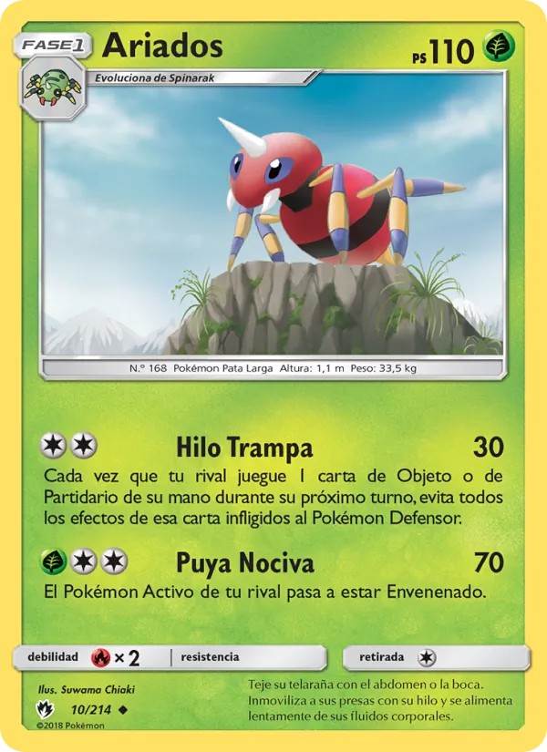Ariados Truenos Perdidos 10/214