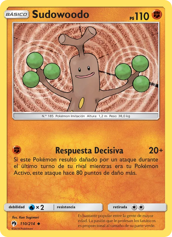 Sudowoodo Truenos Perdidos 110/214