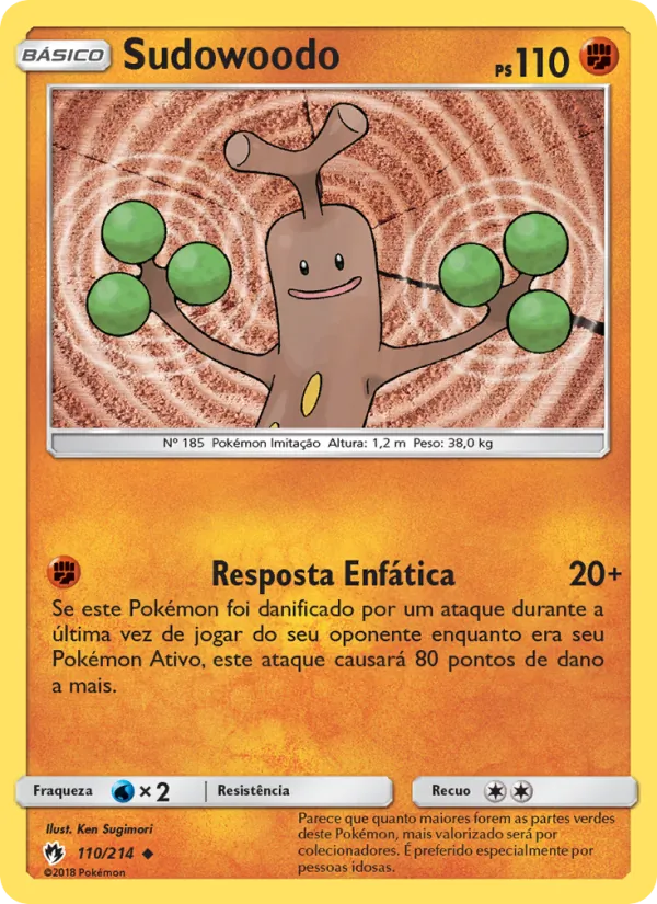 Sudowoodo Trovões Perdidos 110/214