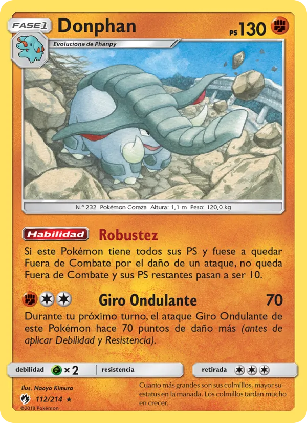 Donphan Truenos Perdidos 112/214