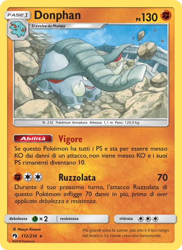 Donphan Tuoni Perduti 112/214