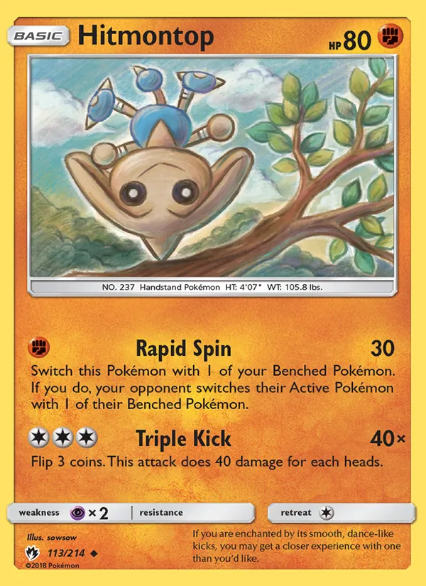 Hitmontop Lost Thunder 113/214
