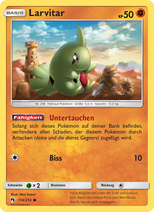 Larvitar Echo des Donners 114/214