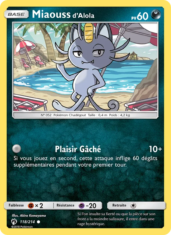 Miaouss d’Alola Tonnerre Perdu 118/214