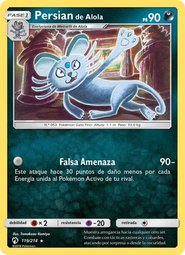Persian de Alola Truenos Perdidos 119/214