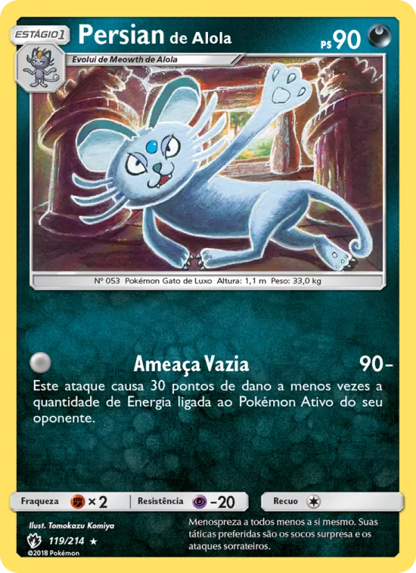 Persian de Alola Trovões Perdidos 119/214